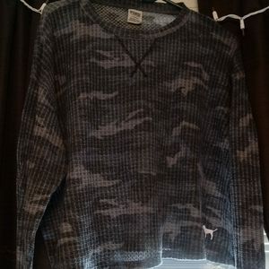 Pink waffle crop top